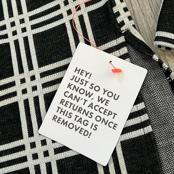 NWT ASOS Design Women’s Plaid Windowpane Print Shacket Shirt Jacket | US 8 - Picture 5 of 7